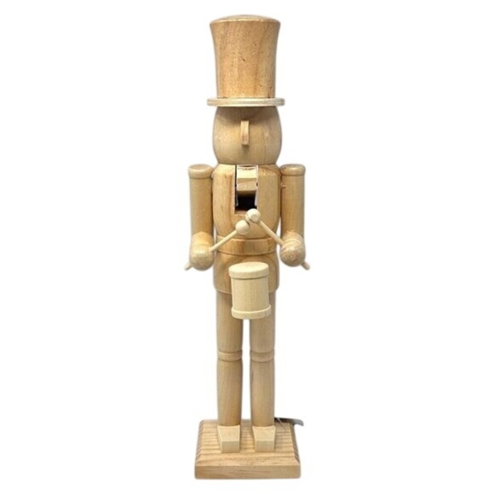 McGee & Co Wooden‎ Decorative Nutcracker with Drum - Christmas 2024